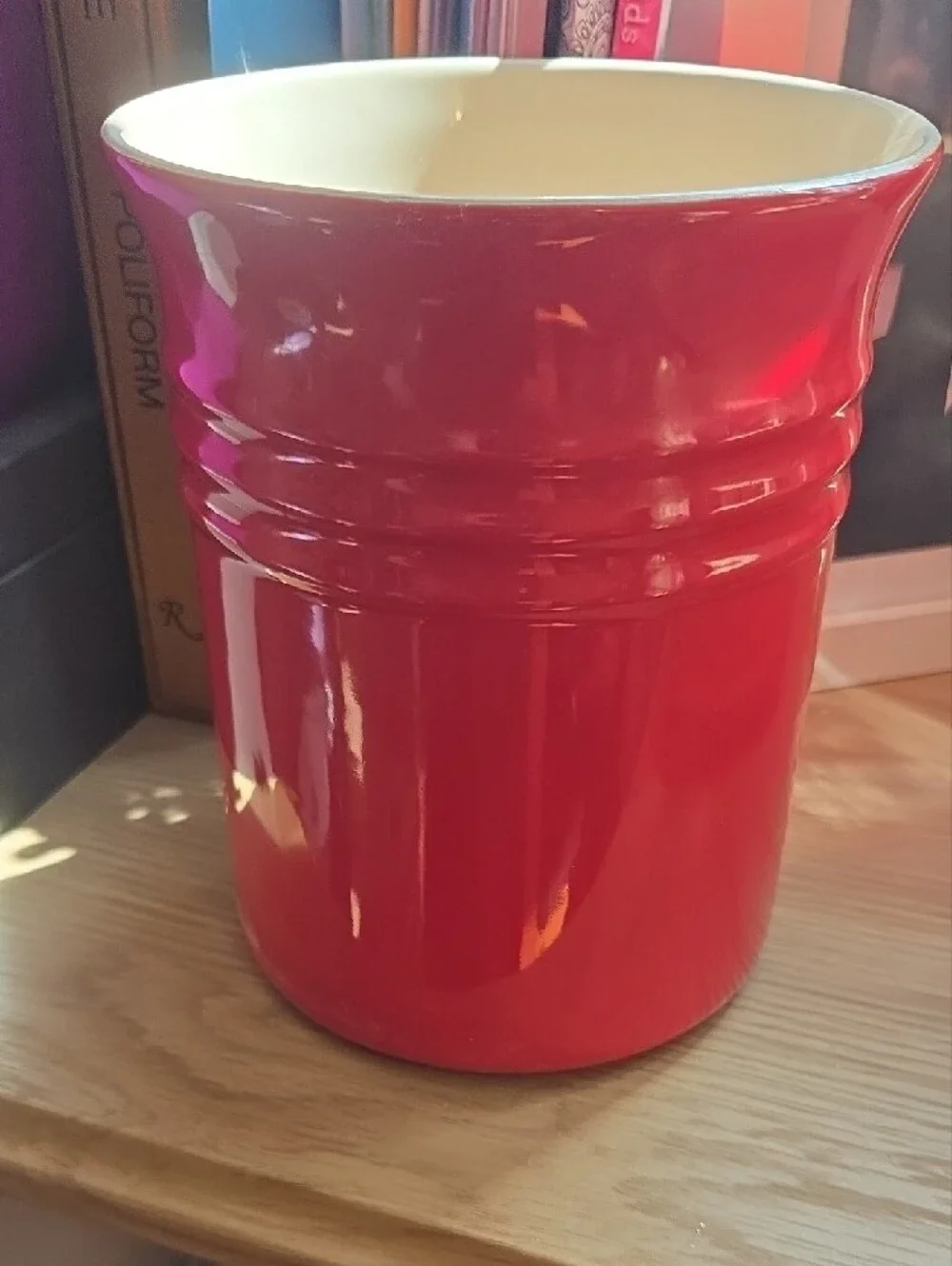 LE CREUSET Red 1L Utensil Crock